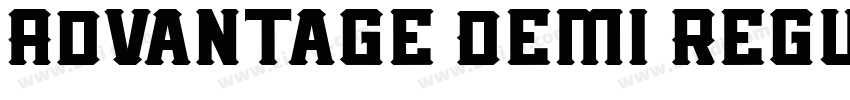 Advantage Demi Regul字体转换